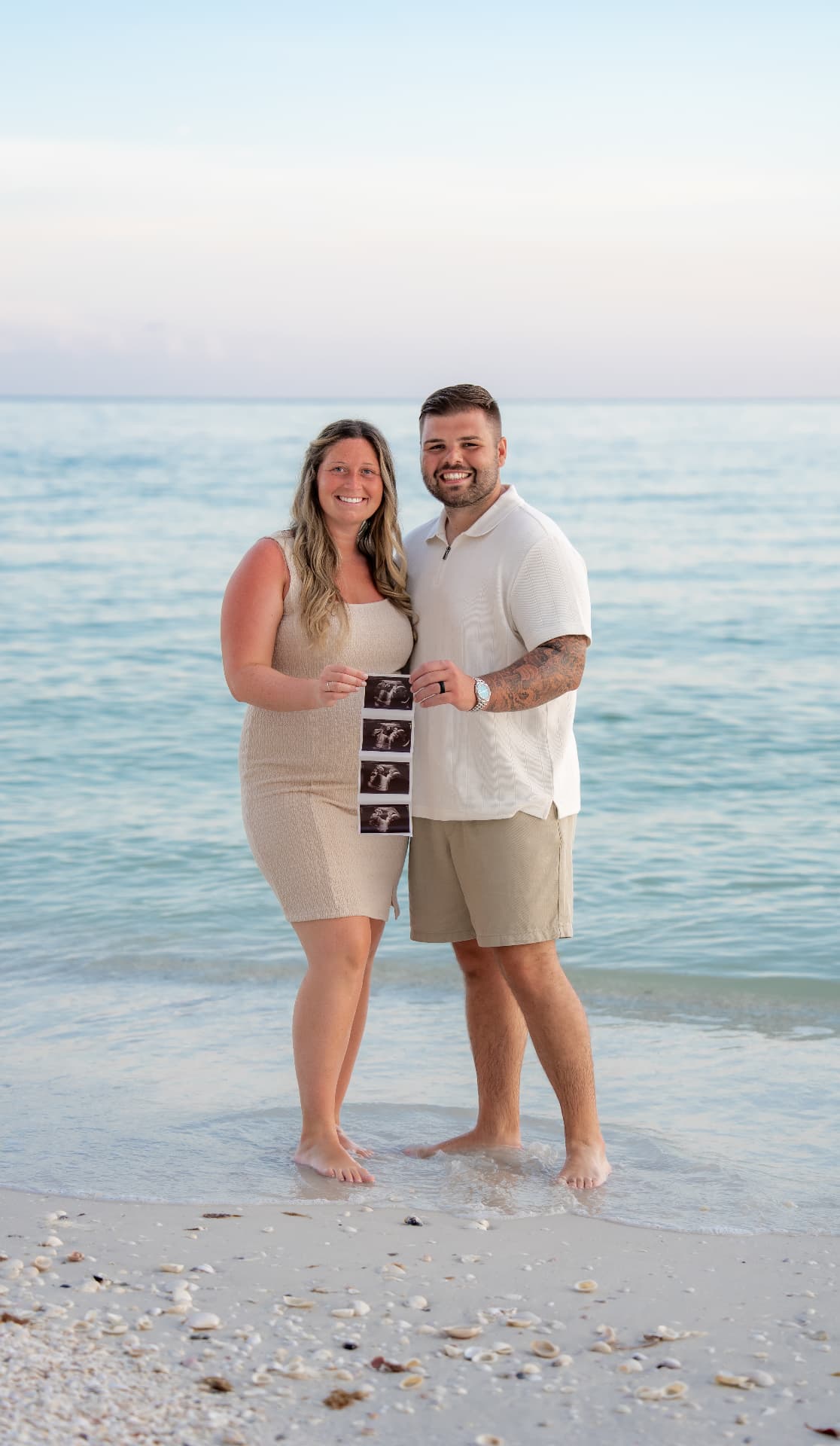 Sunset beach portrait session in Southwest Florida